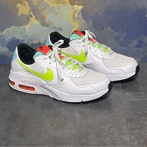 Nike Air Max Excee Women's White/Volt-Black- Crimson Sneakers Size 9